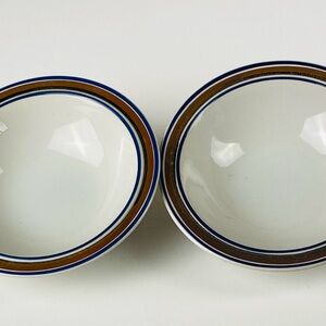 Vintage Salem Stoneware Georgetown Soup /Dessert Bowls 6.5”w set of 2